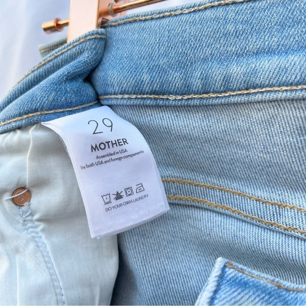 MOTHER | THE INSIDER CROP STEP FRAY IN LIMITED EDITION HIGH WAIST FRAYED SIZE 29 - Picture 8 of 10